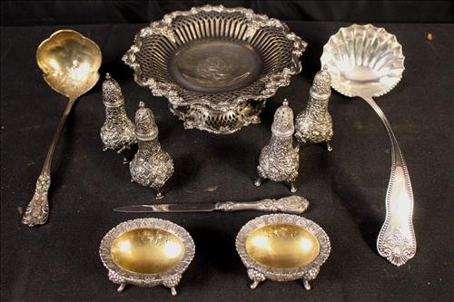 10 piece miscellaneous sterling items (1 of 3)
