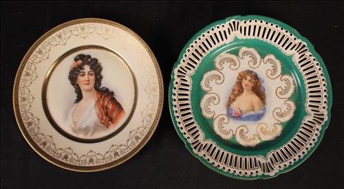 2 plates, 1 Royal Vienna and 1 Bavarian plate (1 of 4)