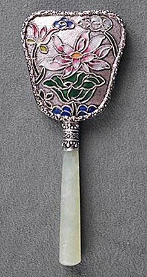 Silver Floral Hand Mirror (30063): Collectibles, Hand Mirror