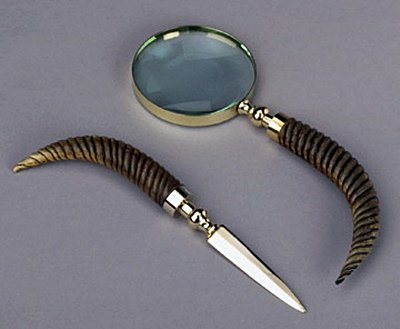 MAG GLASS & LETTER OPENER (52081): Collectibles, Magnifying Glass Dimensions : 11.00H 4.00W 1.00D