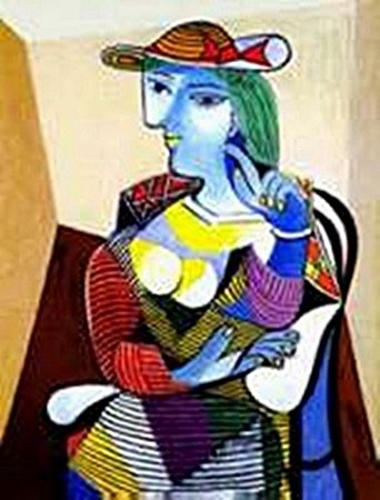 Portrait of Marie-Therese Walter-Collection Domaine: Signed from the Collection Domaine Picasso, We can have it framed at an additional cost email us before the auction is over.
