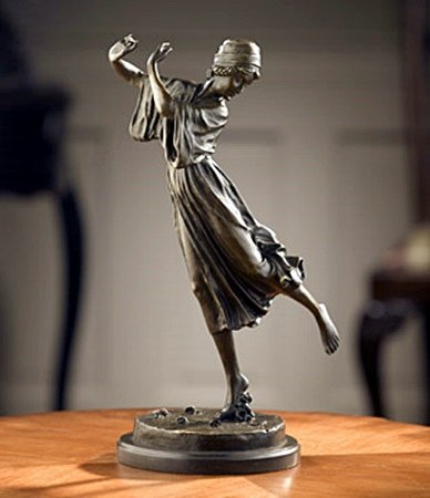 ART DECO DANCER (26731): Bronze Sculpture, Dimensions : 15.00H 8.00W 6.00D