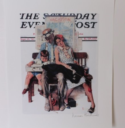 Original Lithograph by Norman Rockwell: Original Lithograph, Pencil Signed by the Artist, Approximately 14 x 11 In.