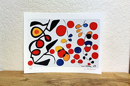 " Flowers III " By Calder. (CC): Unique Limited Edition By Calder. Alexander Calder was born on July 22, 1898 in Lawnton, Pa. He attended the Art Students League, where he was influenced by artists of the Ash Can school. In 1926 he m