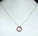 Lady's Fancy Pink Sapphire 10kt Necklace.