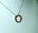 Lady's Fancy Pink Sapphire 10kt Necklace. - 2