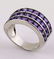 Beautiful Silver Amethyst Ring. (SRI100218)