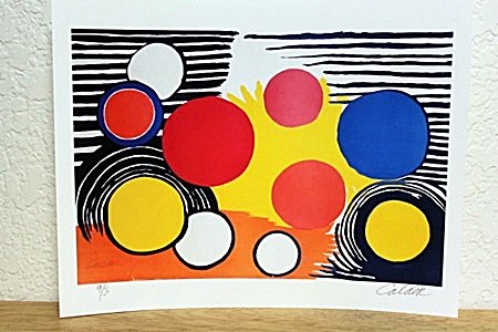 " Circles " By Calder. (CC): Unique Limited Edition By Calder. Alexander Calder was born on July 22, 1898 in Lawnton, Pa. He attended the Art Students League, where he was influenced by artists of the Ash Can school. In 1926 he m