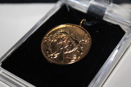 Famous Origianl Pendant Signed by Erte.: Famous Origianl Pendant Signed by Erte.