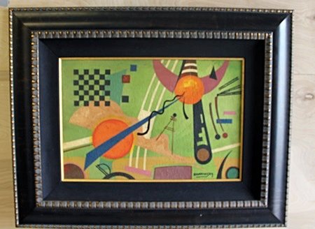 "Improvisation III, Sunset" By Wassily Kandinsky: By Wassily Kandinsky; Oil on Cardboard, Double Signed by the artist, Approximately 28 x 35 In.