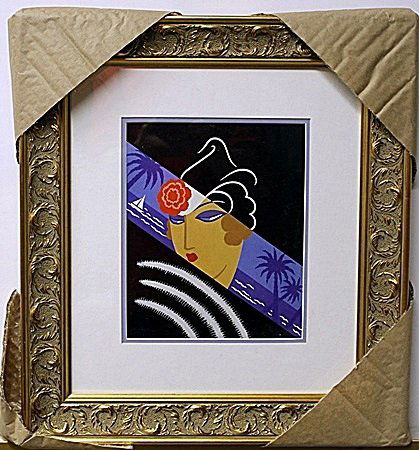 Lithograph By Erte (N159EN): Lithograph By Erte; Approx 19x17 in.