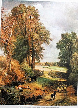 Lithograph By John Constable.: Lithograph By John Constable. Size approx. 21 x 17 in.
