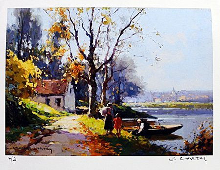 Lithograph By Edouard Cortes.: Lithograph By Edouard Cortes. Signed by Artist, Limited Edition, size approx. 9 x 11 in.