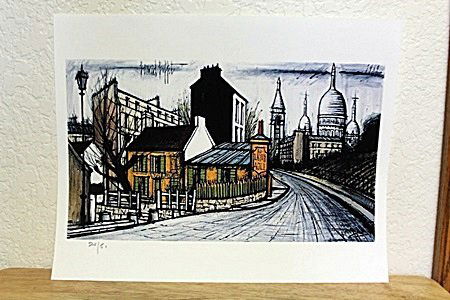 "View From The West" BY Bernard Buffet. (CC): Amazing Lithograph By Bernard Buffet. The French painter and graphic artist Bernard Buffet was born in Paris on July 10, 1929. The numerous self-portraits play an important role in his oeuvre. Besides