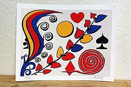 " Flowers " By Calder. (CC): Unique Limited Edition By Calder. Alexander Calder was born on July 22, 1898 in Lawnton, Pa. He attended the Art Students League, where he was influenced by artists of the Ash Can school. In 1926 he m
