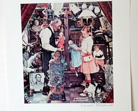 Original Lithograph by Norman Rockwell: Original Lithograph, Pencil Signed by the Artist, Approximately 14 x 11 In.