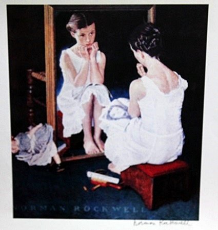 Original Lithograph by Norman Rockwell: Original Lithograph, Pencil Signed by the Artist, Approximately 14 x 11 In.