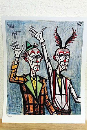 "Good Bye For Now" By Bernard Buffet. (CC): Amazing Lithograph By Bernard Buffet. The French painter and graphic artist Bernard Buffet was born in Paris on July 10, 1929. The numerous self-portraits play an important role in his oeuvre. Besides