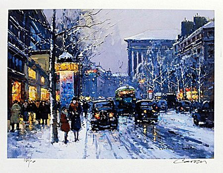 Lithograph By Edouard Cortes.: Lithograph By Edouard Cortes. Signed by Artist, Limited Edition, size approx. 9 x 11 in.
