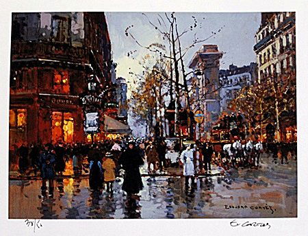 Lithograph By Edouard Cortes.: Lithograph By Edouard Cortes. Limited Edition, size approx. 8 x 11 in.