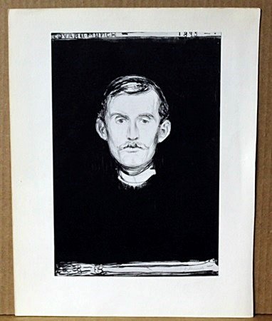Lithograph by Edvard Munch: Lithograph, Approximately 8 x 6 In.