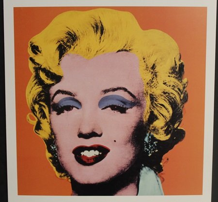 "Orange Shot, Marylyn" By Andy Warhol: Celebrity, Photo Lithography, Approximately 14 x 11 In.