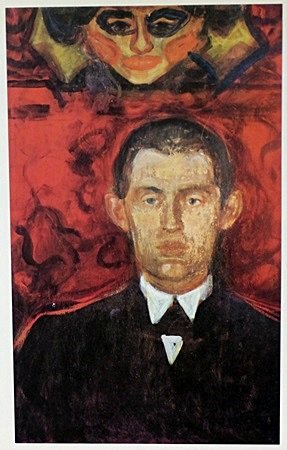 Lithograph by Edvard Munch: Lithograph, Approximately 8 x 4 1/2 In.