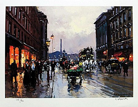 Lithograph By Edouard Cortes.: Lithograph By Edouard Cortes. Signed by Artist, Limited Edition, size approx. 9 x 11 in.