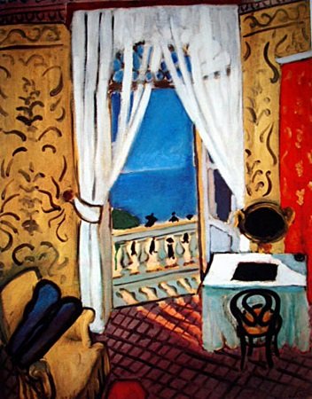 Limited Edition Interior With A Violin Case-By Matisse: By Henri Matisse; Limited Edition, History recalls Henri Matisse as one of the giants of twentieth-century art. Readily identified with the fauvist (wild beasts) art style and later with paper cut-out