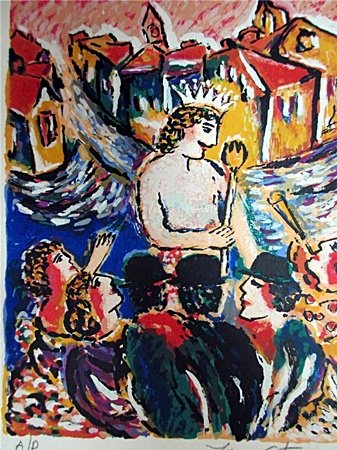 Zamy Steynovitz "Emperor's New Suit" Hand: Zamy Steynovitz "Emperor's New Suit" Hand Signed/Numbered Serigraph ARTIST: Zamy Steynovitz TITLE: Emperor's New Suit SIZE: 5X7 MEDIUM: Serigraph EDITION: 300 The number shown may not be the number sh