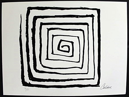 Lithograph By Alexander Calder: Lithograph, Signed by the artist, Approximately 12" x 16" In.