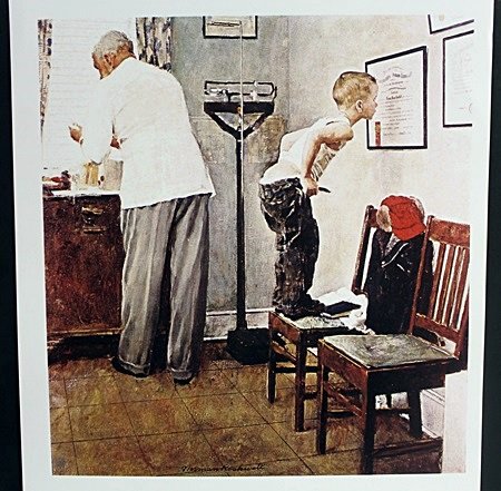 "Before The Shot" By Norman Rockwell: Lithograph, Signed by the artist, Approximately 17 x 11 In.