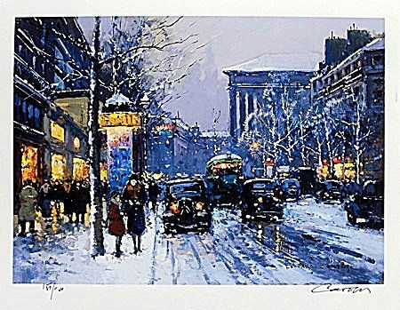 Lithograph By Edouard Cortes.: Lithograph By Edouard Cortes. Signed by Artist, Limited Edition, size approx. 9 x 11 in.