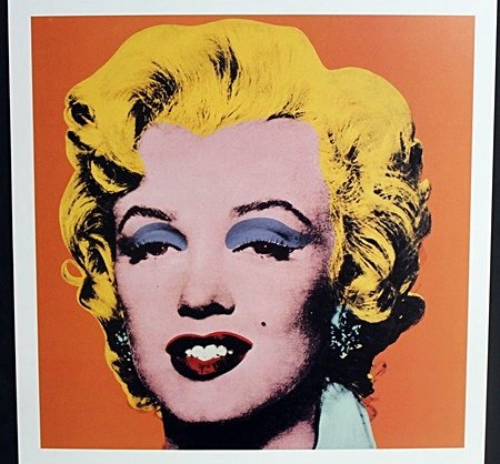 "Orange Shot, Marylyn" By Andy Warhol: Celebrity, Photo Lithography, Approximately 14 x 11 In.