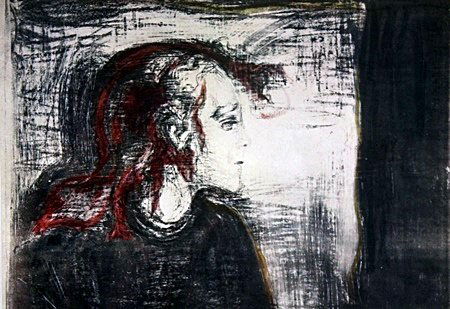 Print after Edvard Munch: Print, Approx. 11" x 9" In.