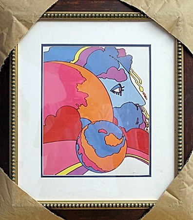 Lithograph by Peter Max (201K): Lithograph by Peter Max, Size Approx. 20 x 18 In.