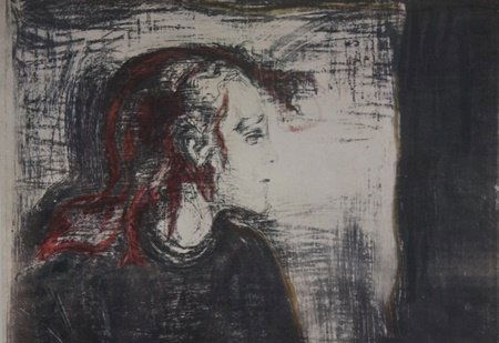 Print after Edvard Munch: Print, Approx. 11" x 9" In.