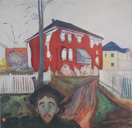 Print after Edvard Munch: Print, Approx. 11" x 9" In.