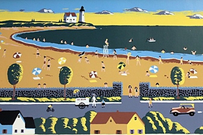 "BY THE SUN" BY STEVEN KLEIN (301DM): "BY THE SUN" BY STEVEN KLEIN, HAND SIGNED LIMITED EDITION SERIGRAPH, IMAGE SIZE: 16X24". ALL ITEMS COME UNFRAMED HOWEVER FRAMING IS AVAILABLE AT ADDITIONAL COST. IN THE MANNER OF STEVEN KLEIN Painter