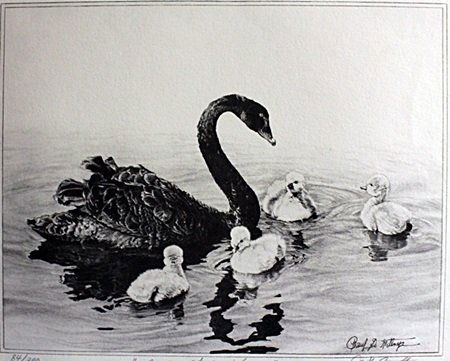 "A Mom's Love" Lithograph Gaul P. Witlmep: Drawing, Signed by the artist, Approximately 16" x 20" In.