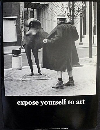 Fine Art Print "Expose yourself to Art" by Michael: Fine Art Print "Expose yourself to Art" by Michael Beard, Size Approx. 24 x 18 In.