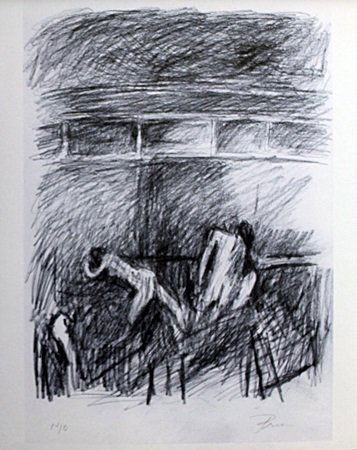 Lithograph After William Brice (23E): Lithograph After William Brice, signed, size approx. 14 x 11 in.