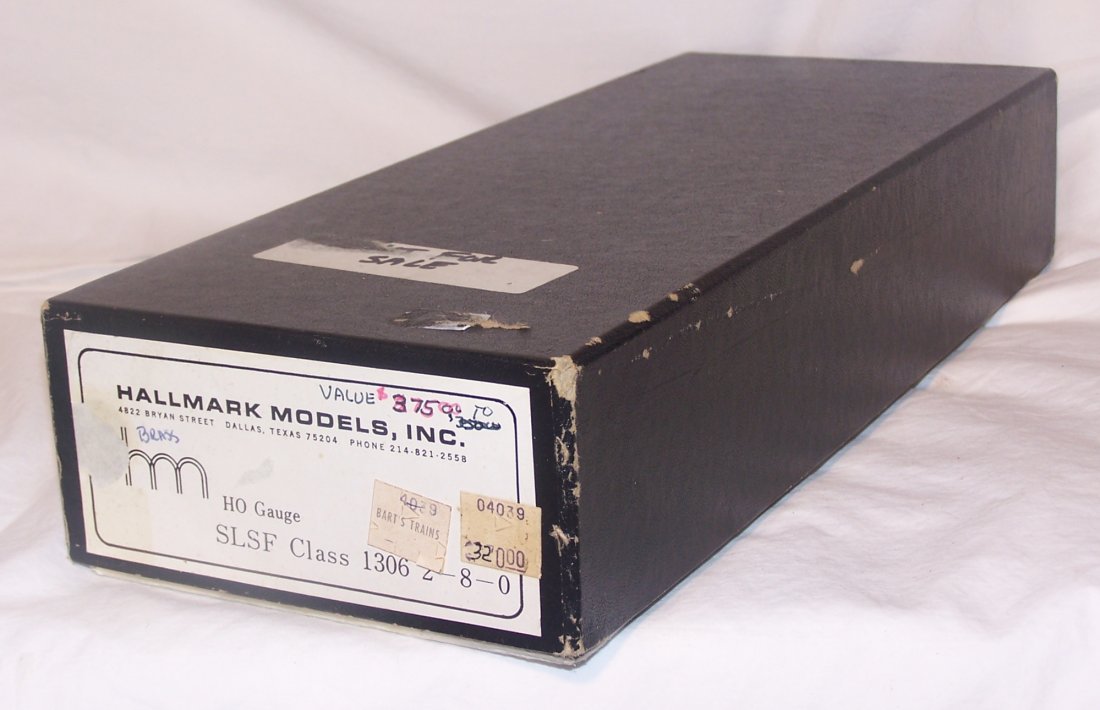 HO Brass SL SF Frisco 1306 2-8-0: Hallmark/Goto HO Scale Brass SL SF Frisco #1306 2-8-0 Steam Engine. Original Box included.