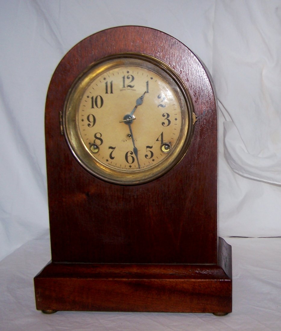 Antique Seth Thomas Double Chime Beehive Mantle Clock