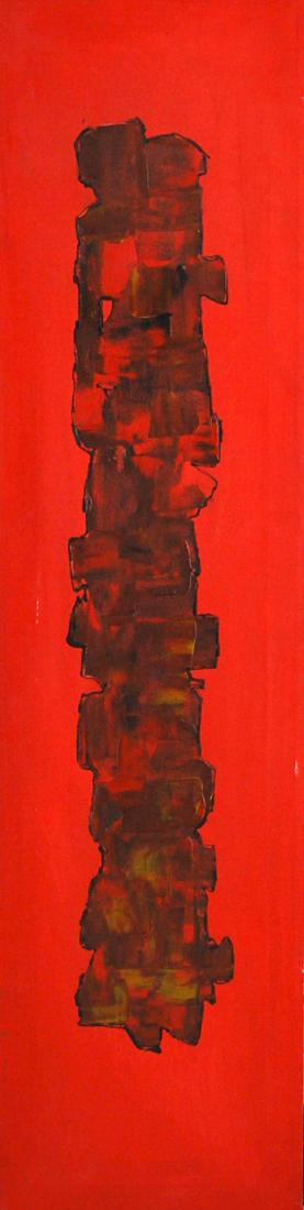 Miranda Red Modern Contemporary Abstract Acrylic (1 of 6)