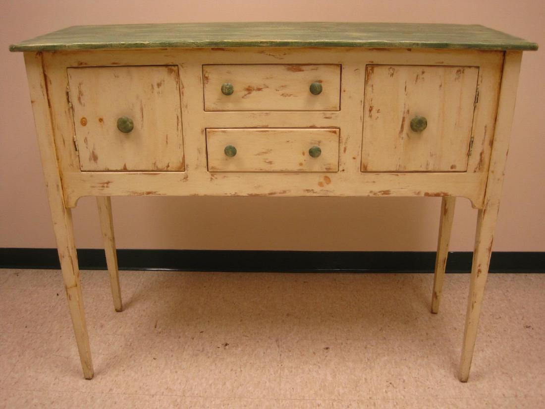Habersham Plantation Wood Hand Painted Console Table