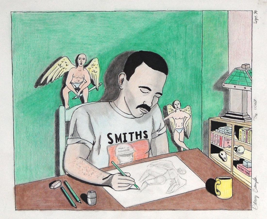 Danny Sampla "The Wait" Illustration Contemporary: Danny Sampla "The Wait" Illustration Colored Pencil on Paper, 1994 Medium: Colored Pencil