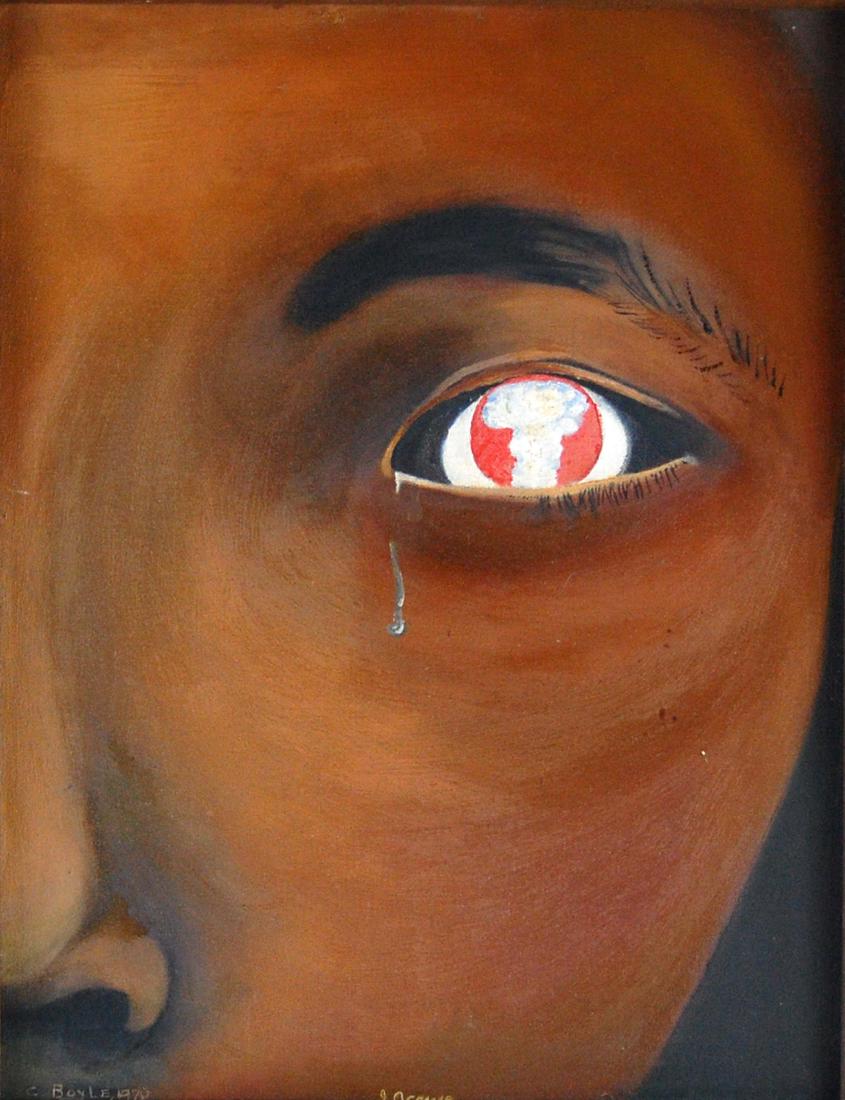 C Boyle Surreal Crying Eye Explosion Contemporary (1 of 2)