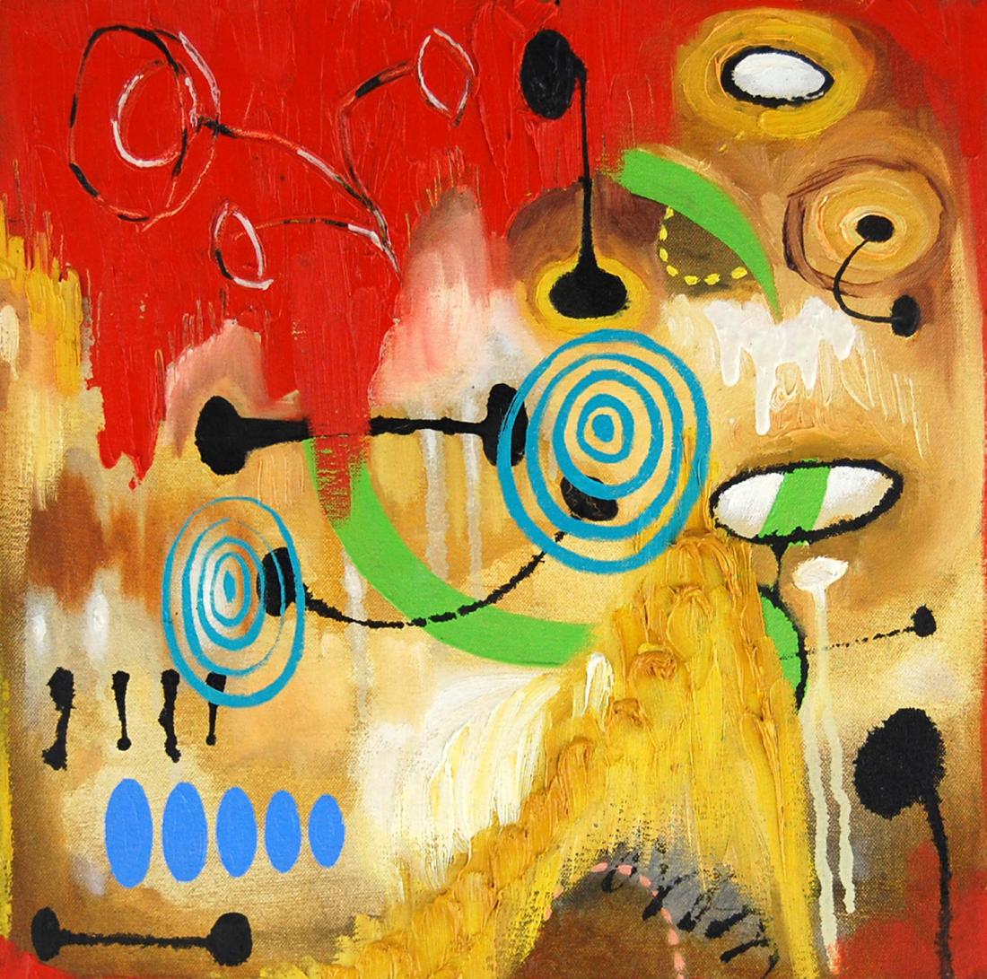 W Randolf Abstract Expressionist Contemporary Acrylic (1 of 3)