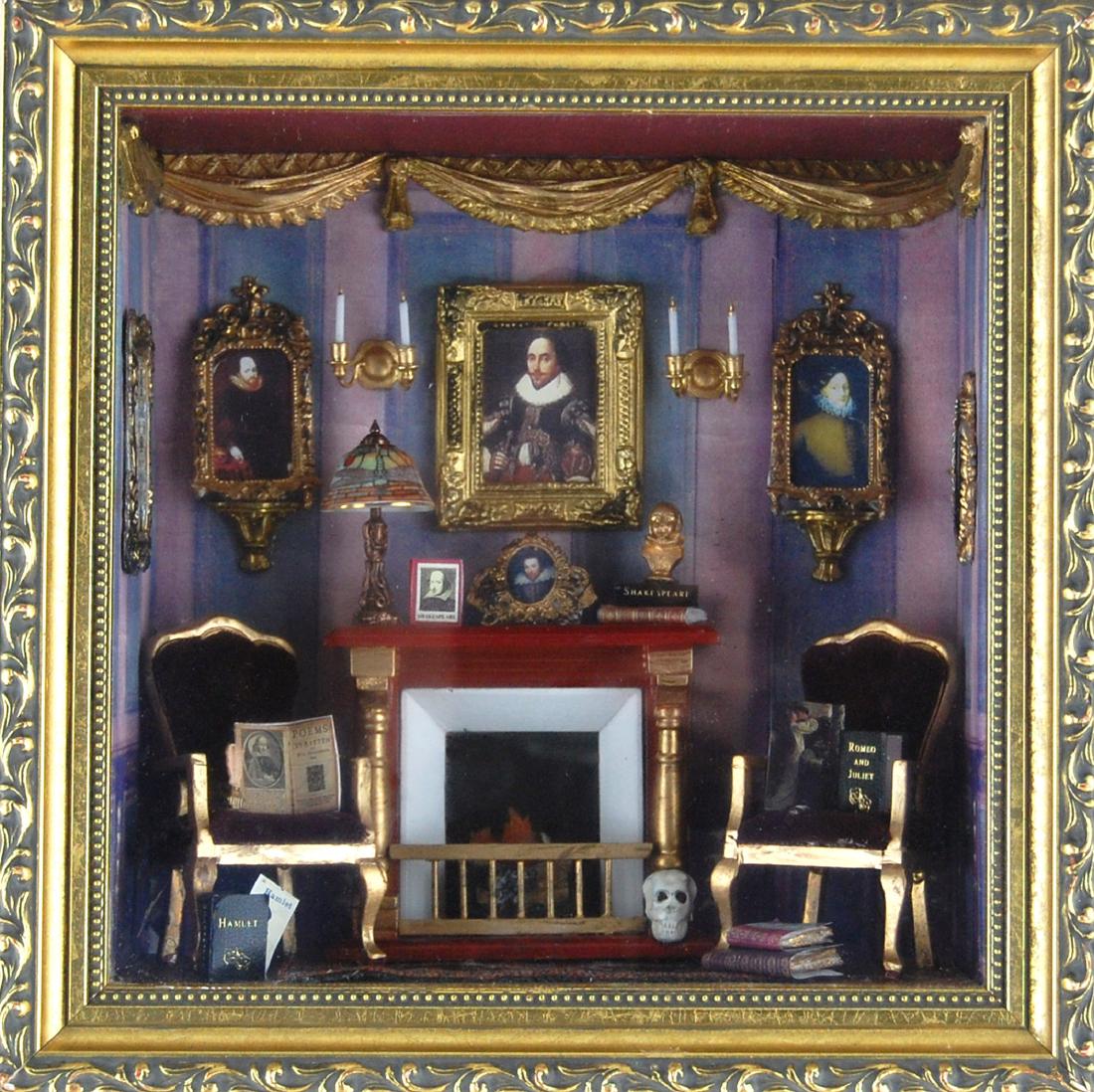 Shakespeare Room Shadow Box Mixed Media Contemporary (1 of 6)